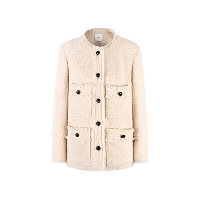 MESUX米岫冬季新品时尚设计小香风大衣女MLWUI401