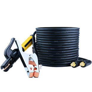 电焊机焊把线电焊钳套装电缆线16 25 35 50平方国标紫铜电焊线