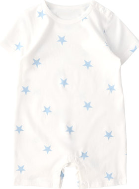 夏季婴儿衣服纯棉轻薄哈衣爬爬服