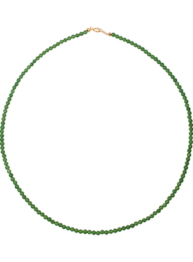 简约轻奢新中式复古绿玉髓项链