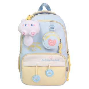 儿童书包女小学生三到六年级初中生轻便减负大容量双肩包高中背包