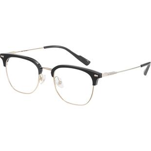 木九十眉线半框可配近视眼镜框板材金属β钛架镜框男女MJ101FJ414