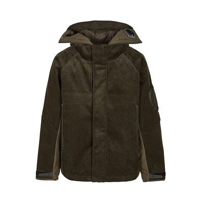 速写男装2025冬连帽短款羽绒服