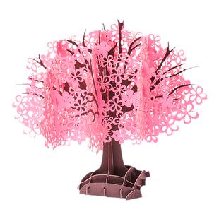 3D立体七夕情人节祝福生日贺卡高级感高端定制代写diy手工折叠新婚情侣明信片小卡片纸带信封手写送礼物批发