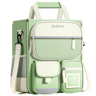 学生补习袋手提袋小学生拎书书袋手拎补课帆布收纳袋美术袋女孩手提透明试卷作业初中大容量男孩儿童学习书包