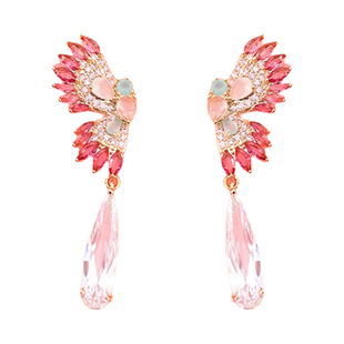 A天使之翼独特流苏耳环小众设计轻奢耳饰闺蜜礼物气质耳钉高级感