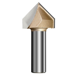 乐匠刀具木工V型刀修边机刀头斜边刀倒角雕刻机90度折弯折角V型槽