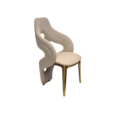 2026高级感别墅餐椅设计师款皮餐椅现代简约家用大小户型洽谈布椅