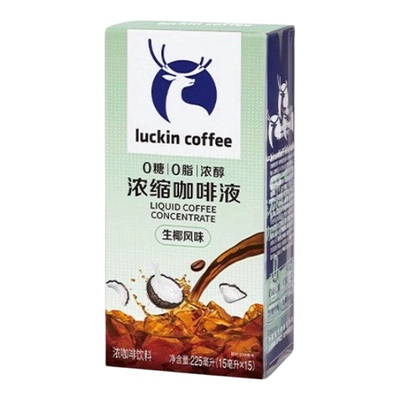 瑞幸鲜萃浓缩咖啡0脂0脂醇厚冷泡