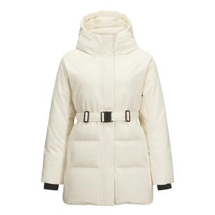 Skechers斯凯奇冬女长款连帽保暖羽绒服外套 L424W004/00V7