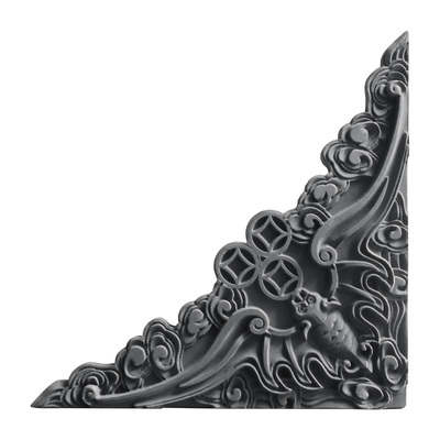 福在眼前砖雕照壁影壁墙角花装饰