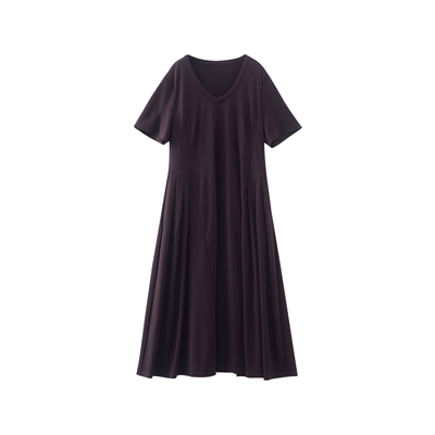 美丽客栈原创高端大码女装胖mm针织连衣裙2025新款梨形微胖穿搭