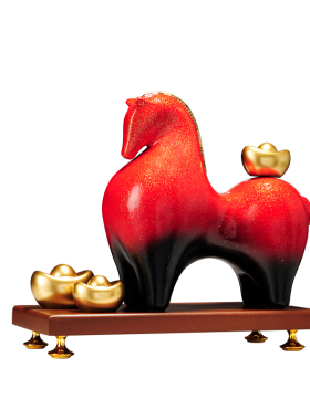 马到成功招财办公室新中式马摆件