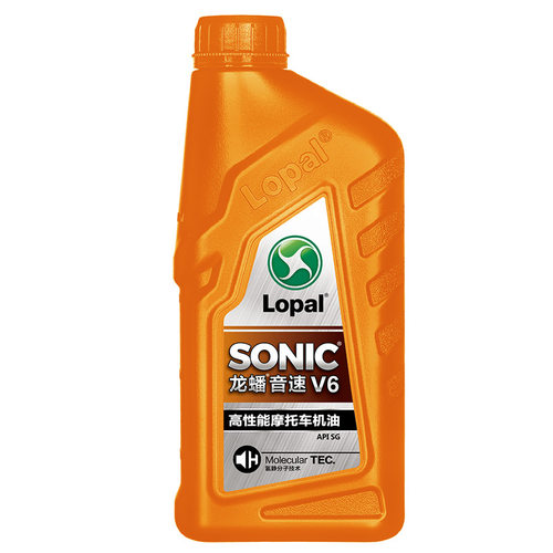 龙蟠正品 摩托车型机油SONIC V6 SG 15W40/10W40 900mL摩油润滑油