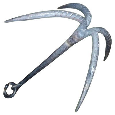 手工锻打四爪锚钩钓鱼船锚