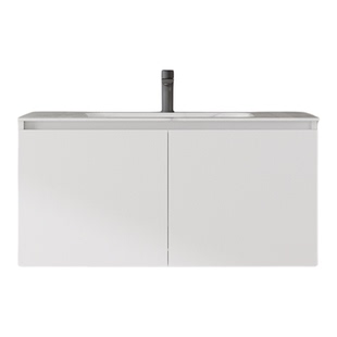 乐迈石晶现代轻奢浴室柜一体盆柜组合洗脸洗手卫浴柜卫生间洗漱台