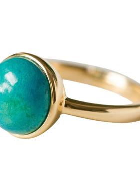 欧美风戒指苏幕水晶凤凰石小众女