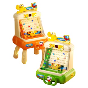 接豆豆接球机儿童益智思维训练玩具打弹珠游戏机亲子互动礼物桌游