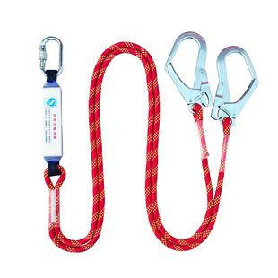 安全带绳子高空作业保险绳五点式双大钩缓冲包安全绳连接绳后背绳