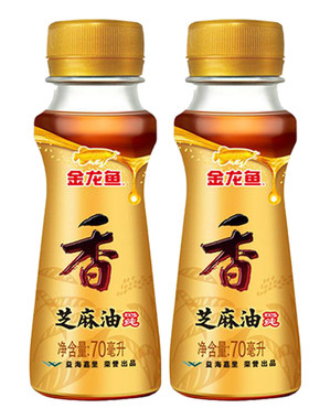 金龙鱼芝麻香油70ml*2家用