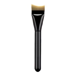 三件套一字型扁头粉底刷加调色板盘黑凤梨粉扑超薄不吃粉底液专用
