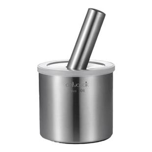 onlycook 304不锈钢蒜臼子家用捣蒜器石臼舂钵碾磨中药粉碎捣碎器