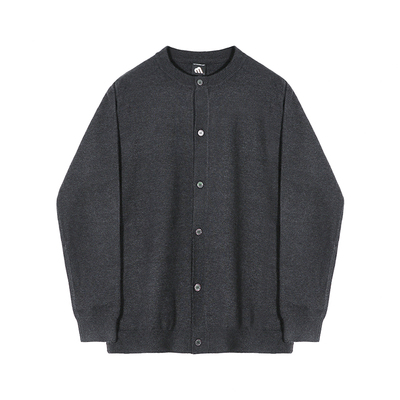 MRCYC韩版宽松圆领针织开衫毛衣