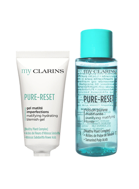 【校园派】myclarins小娇韵诗油皮清爽套组吸油霜5ml蜜桃水10ml