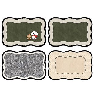 法式复古风地垫卫生间浴室吸水速干踩脚垫入户玄关进门防滑小地毯