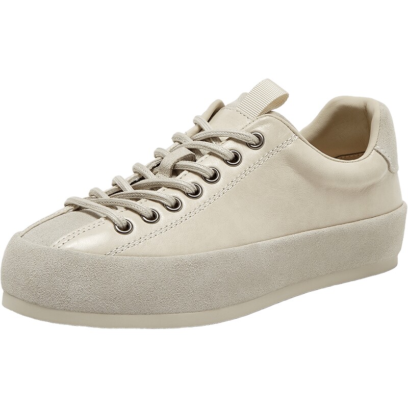 真美诗蒙布朗厚底休闲小白鞋