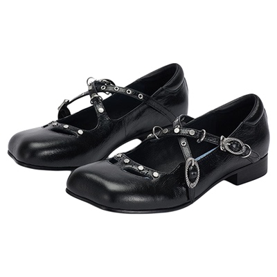 SugarSu蝴蝶头柳钉金属扣玛丽珍