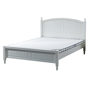 美式实木床红橡木一米五床高箱储物单人床1.2米家用儿童床1.35米