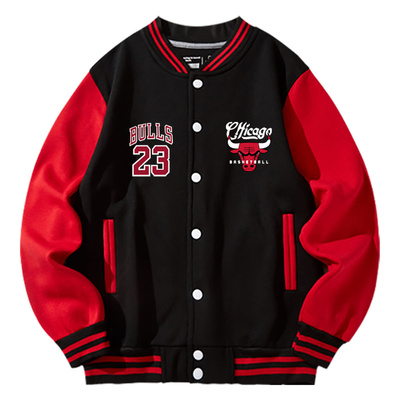 公牛王朝经典款出场服复古棒球服