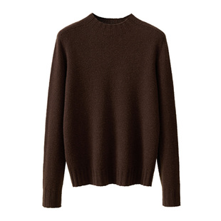 【天衣无缝】春竹100%纯羊毛衫25秋冬新款半高领保暖洋气女打底衫