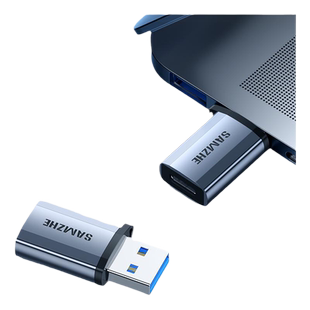 山泽USB3.2公转TypeC母转换头otg转接头车载充电转换器数据线接USB充电器适用iPadPro手机接笔记本电脑