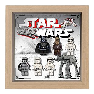 KGBOX乐高抽抽乐星球大战75372 75387 40755 人仔相框收纳展示盒