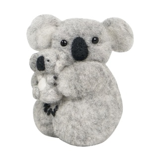 考拉羊毛毡戳戳乐玩偶钥匙扣挂件手工diy材料包成人自制情侣礼物