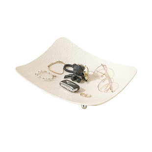 钥匙收纳玄关摆件托盘入户钥匙盘桌面置物架客厅茶几轻奢置物盘