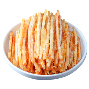 明太鱼丝开袋即食海鲜特产碳烤鱼片网红儿童零食鱼干鳕鱼条大礼包