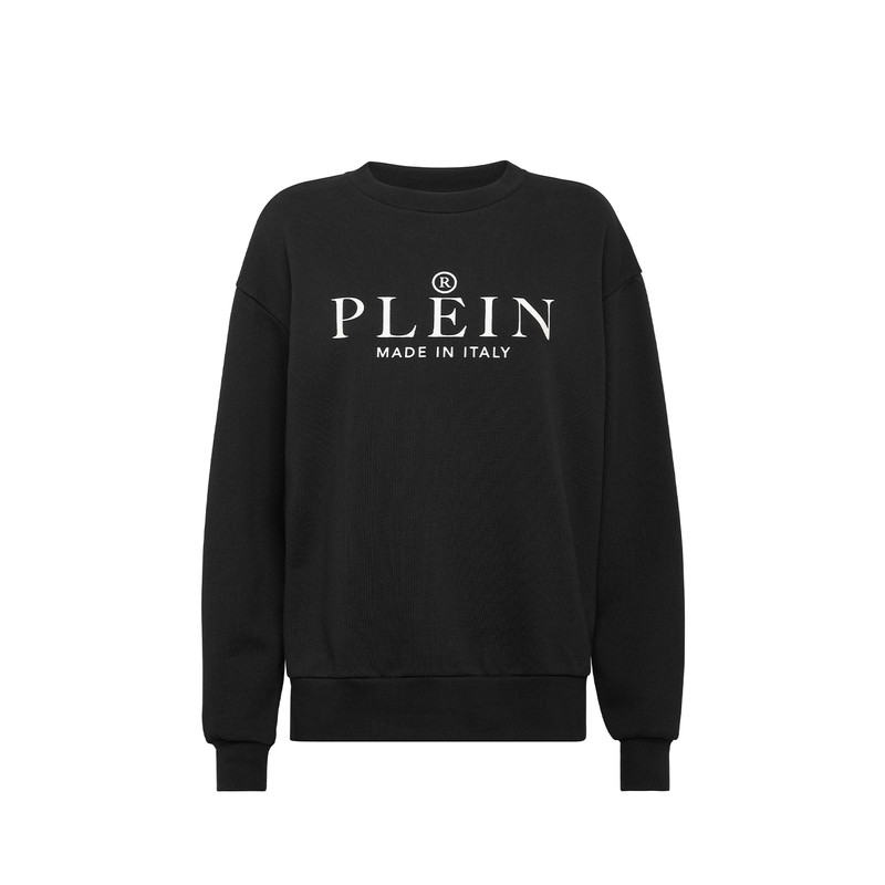 PHILIPP PLEIN 女士PLEIN圆领运动套头卫衣长袖宽松简约上衣女款