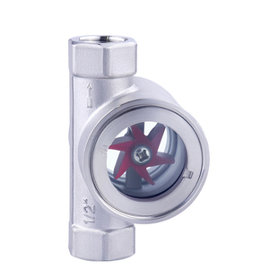 不锈钢304叶轮水流指示器 SG-YL11-1铸钢偏心叶轮视镜内螺纹视盅