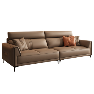 办公沙发真皮简约商务接待室会客区休闲办公室沙发茶几组合三人位