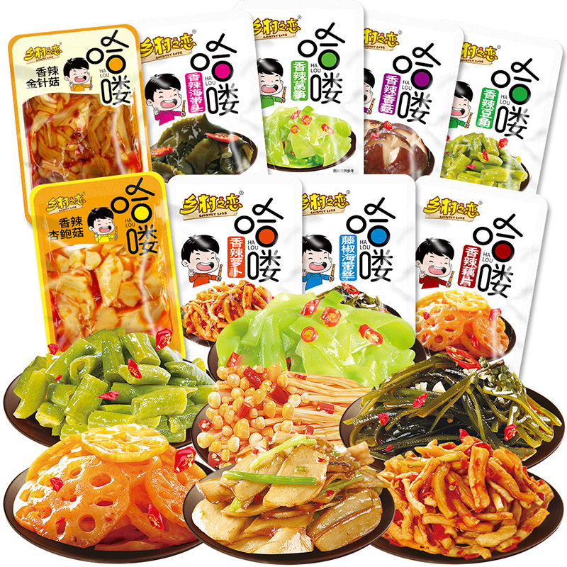 配菜即食袋装解馋香辣金针菇