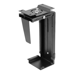 悬挂式散热电脑主机悬空支架 360度可旋转台式主机托箱吊壁挂架子