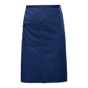 厨师围裙半身男餐饮面点食堂厨房饭店后厨工作围腰定制logo印子