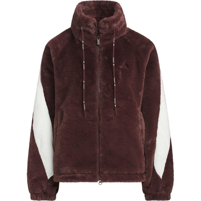 Adidas/阿迪达斯正品2025秋季款女士日常保暖运动宽松外套KC0078