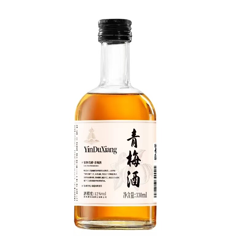 尹渡乡低度青梅果酒12度女士微醺
