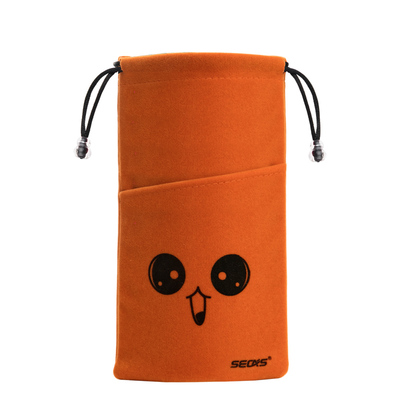 色格手机充电宝双层绒布袋