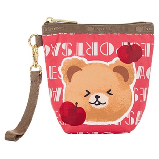 LeSportsac乐播诗新款潮流系列棕色卡通小熊童趣小零钱包手拿包