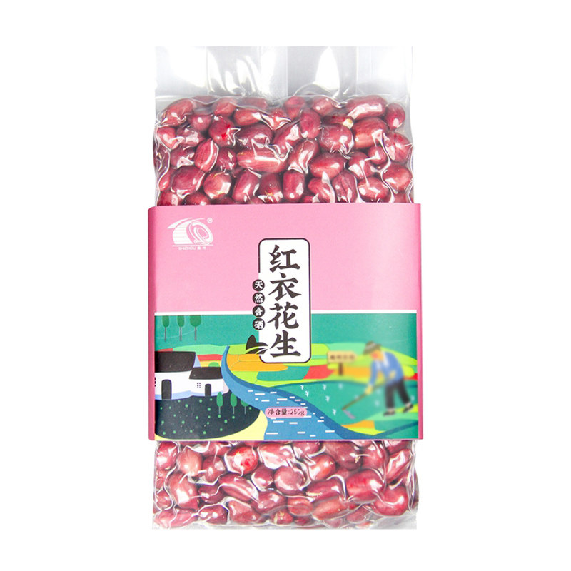施州红皮花生恩施含硒红衣花生米